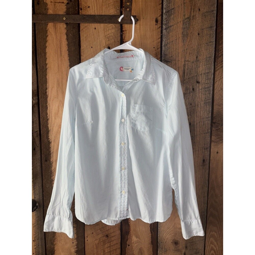 American Eagle Women’s Striped Button Down Shirt Y2K